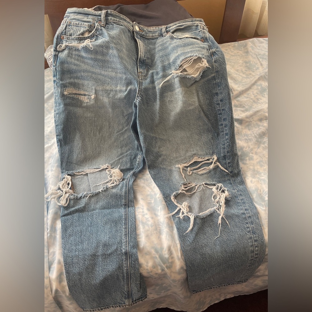 Ripped denim